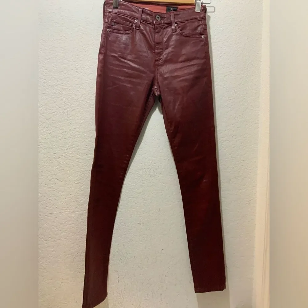 Adriano Goldschmied AG Jeans The Farrah Skinny high rise red size 24R
